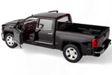 All Star Toys Exclusive 1:27 2018 CHEVY SILVERADO 1500 LTZ Crew Cab Black with Chrome Trims 79353