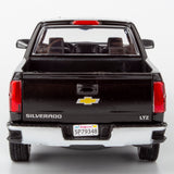 All Star Toys Exclusive 1:27 2018 CHEVY SILVERADO 1500 LTZ Crew Cab Black with Chrome Trims 79353