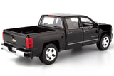 All Star Toys Exclusive 1:27 2018 CHEVY SILVERADO 1500 LTZ Crew Cab Black with Chrome Trims 79353