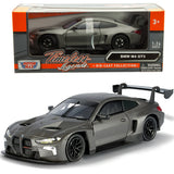 Motormax 2026 BMW M4 GT3 1/24 Diecast Model Car Grey 79390 Matt Black