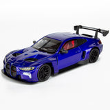 2026 BMW M4 GT3 1/24 Diecast Model Car Blue All Star Toys Exclusive 79390