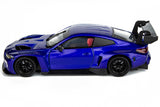 2026 BMW M4 GT3 1/24 Diecast Model Car Blue All Star Toys Exclusive 79390