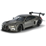 Motormax 2026 BMW M4 GT3 1/24 Diecast Model Car Grey 79390 Matt Black