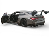 Motormax 2026 BMW M4 GT3 1/24 Diecast Model Car Grey 79390 Matt Black
