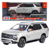 In stock! 2025 Chevrolet Tahoe Z71 1/24 Diecast Car Model Motormax 79392 Sterling Grey