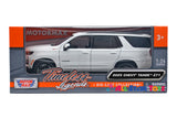 In stock! 2025 Chevrolet Tahoe Z71 1/24 Diecast Car Model Motormax 79392 WHITE