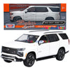 In stock! 2025 Chevrolet Tahoe Z71 1/24 Diecast Car Model Motormax 79392 WHITE