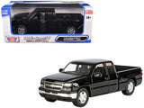 2006 Chevrolet Silverado 1500 Extended Cab 1:25 Diecast Model by MotorMax 79393 Black