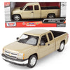 All Star Toys Exclusive 2006 Chevrolet Silverado 1500 Extended Cab Sandstone Metallic 1:25 Diecast Model MotorMax 79393 Sandstone/champagne/beige
