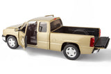 All Star Toys Exclusive 2006 Chevrolet Silverado 1500 Extended Cab Sandstone Metallic 1:25 Diecast Model MotorMax 79393 Sandstone/champagne/beige