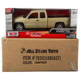 All Star Toys Exclusive 2006 Chevrolet Silverado 1500 Extended Cab Sandstone Metallic 1:25 Diecast Model MotorMax 79393 Sandstone/champagne/beige