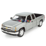 2006 Chevrolet Silverado 1500 Extended Cab 1:25 Diecast Model by MotorMax 79393 Grey