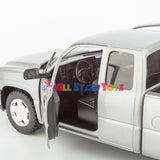 2006 Chevrolet Silverado 1500 Extended Cab 1:25 Diecast Model by MotorMax 79393 Grey