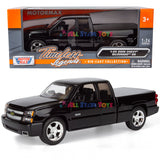 2006 Chevrolet Silverado SS Extended Cab 1:25 Diecast Model by MotorMax 79394 BLACK