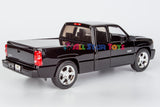 2006 Chevrolet Silverado SS Extended Cab 1:25 Diecast Model by MotorMax 79394 BLACK