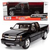 Motormax 2006 Chevy Silverado 1500 Intimidator SS Extended Cab w/Bed Cover Pickup Truck 1/25 Diecast Model Car All Star Toys Exclusive 79395