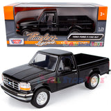 Motormax 1993 Ford F-150 XLT Pickup Truck 1/24 Diecast Model 79397 BLACK