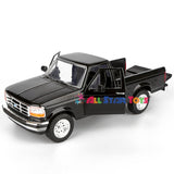 Motormax 1993 Ford F-150 XLT Pickup Truck 1/24 Diecast Model 79397 BLACK