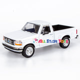 Motormax 1993 Ford F-150 XLT Pickup Truck 1/24 Diecast Model 79397 WHITE