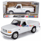 Motormax 1993 Ford F-150 SVT Lightning Pickup Truck 1/24 Diecast Model 79398 WHITE