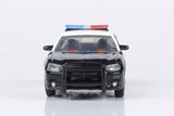 MOTORMAX 2011 Dodge Charger LAPD Police Interceptor 1:43 Diecast Model with Acrylic Display Case 79466 Black&White