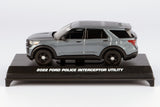 2022 Ford Explorer Police Interceptor Utility Blank Grey (Silver) Builder Kit 1/43 (5 inch) Diecast Model Motormax 79521 Grey