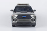 2022 Ford Explorer Police Interceptor Utility Unmarked Toronto Grey Light & Sound Version Builder Kit 1:24 Diecast Model Toy Car by MOTORMAX 79541 Gray