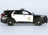 2022 Ford Police Interceptor Utility (Explorer) LOS ANGELES POLICE DEPARTMENT LAPD Light and Sound 1/24 Diecast Model Car 79548