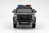 2025 Chevrolet Tahoe PPV Police Pursuit Vehicle w/ Light and Sound 1/25 Diecast Police Car Model Builder Kit Motormax 79623 Black&White