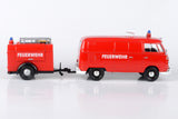 Volkswagen Type 2 (T1) Fire Truck and Trailer by MotorMax 79671