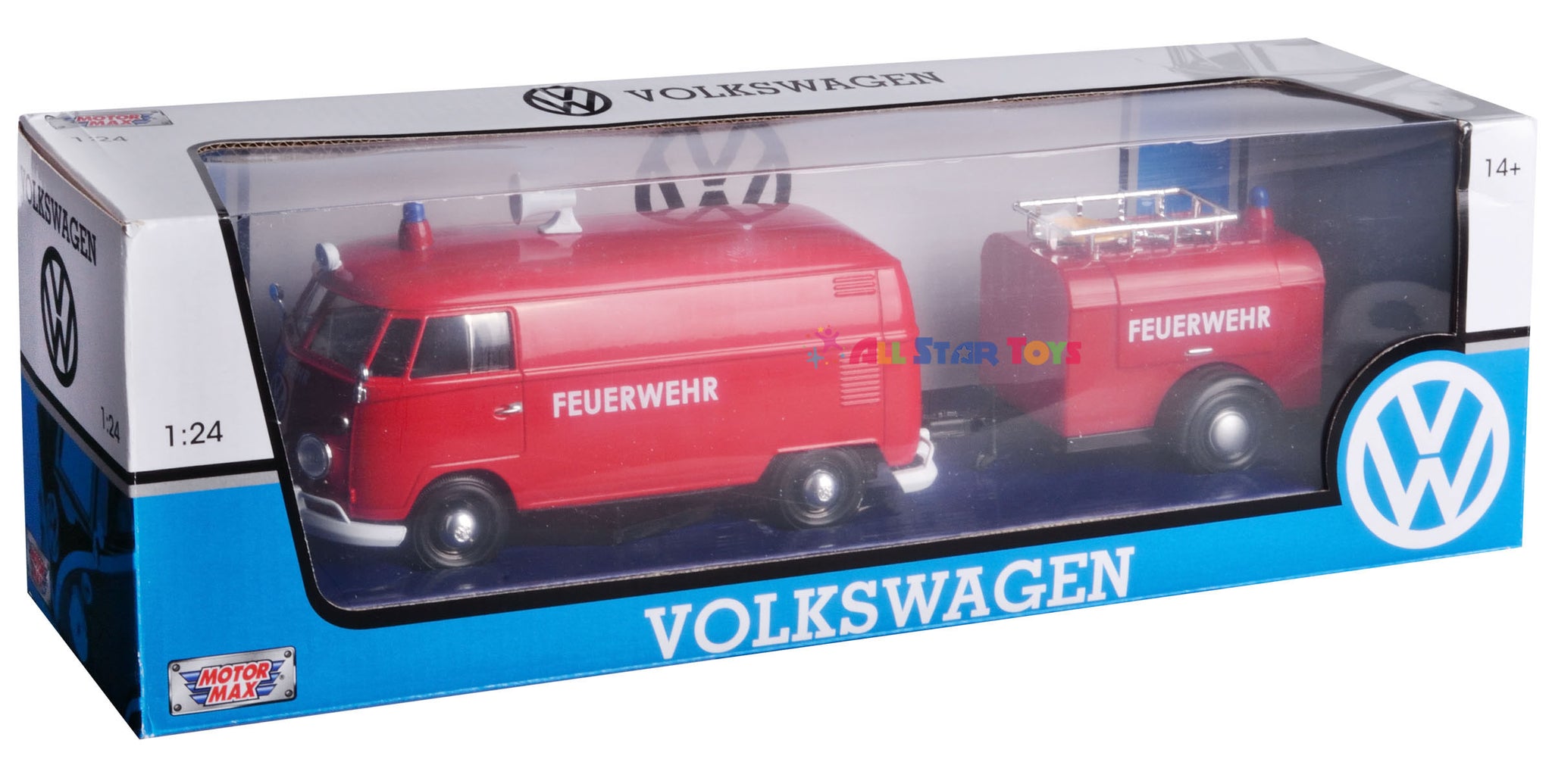 MotorMax 1:24 Volkswagen VW Type 2 T1 van vert / blanc 79551 modèle