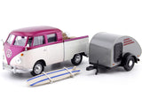 Volkswagen Type 2 (T1) Surf Pickup and Tear Drop Trailer by MotorMax 79673