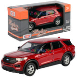 2022 Ford Explorer XLT Rapid Red 1/43 (5 inch) Diecast Model Motormax 79703 red
