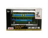 James Bond 007 Series "Live and Let Die" Movie Double Decker Bus, 5 inch Diecast Model by Motormax 79846