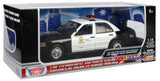 2001 Ford Crown Victoria LOS ANGELES POLICE DEPARTMENT LAPD Black and White 1:18 Diecast Model Motormax 73539