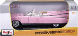 Maisto 1959 Cadillac Eldorado Biarritz Convertible Pink 1/18 Diecast Model Car 36813