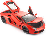 1/18 Bburago Lamborghini Aventador Coupe Diecast Model Orange 18-11033