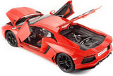 1/18 Bburago Lamborghini Aventador Coupe Diecast Model Orange 18-11033