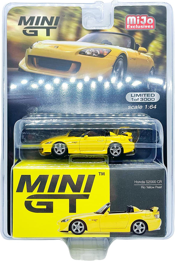 Mini GT 1:64 Honda S2000 CR Rio Yellow Pearl Diecast Model MGT00282