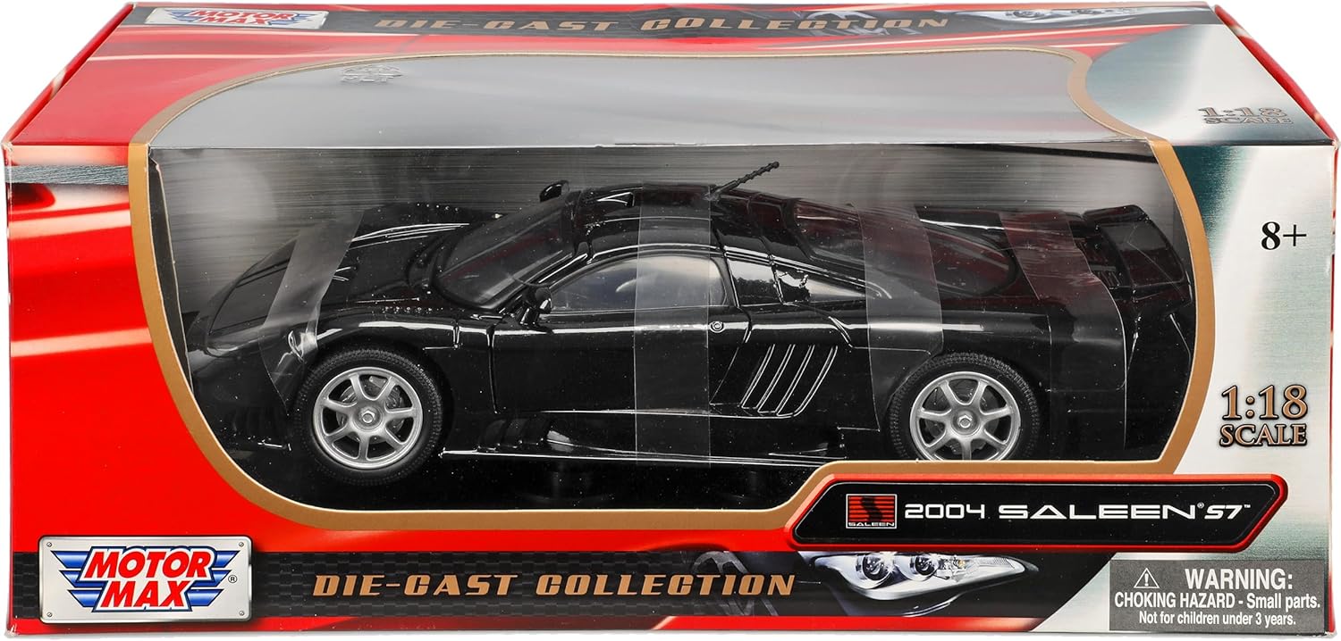 Saleen S7 1/18 Diecast Car Model Motormax 73117 black – All Star Toys