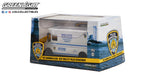 1993 Grumman Olson Police Van, NYPD New York City Police Department, White with Blue Stripes, 1/43 scale Diecast Car, Greenlight 86193
