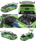Jada Fast & Furious Fast 1:24 Brian's Mitsubishi Eclipse Green Diecast Collectible Model Car 97603