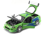 Jada Fast & Furious Fast 1:24 Brian's Mitsubishi Eclipse Green Diecast Collectible Model Car 97603