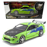 Jada Fast & Furious Fast 1:24 Brian's Mitsubishi Eclipse Green Diecast Collectible Model Car 97603