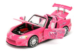1/24 ""25 Years of Fast & Furious"" Suki's Honda S2000 Pink Diecast Model by Jada 97604