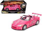 1/24 ""25 Years of Fast & Furious"" Suki's Honda S2000 Pink Diecast Model by Jada 97604