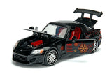 JADA Fast & Furious 1:24 Johnny's Honda S2000 Black 1/32 Diecast Model 99541