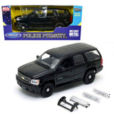 WELLY 2008 CHEVROLET TAHOE POLICE PURSUIT 1/24 UNMARKED BLACK 22509WEP-BK (POLICE CAR)