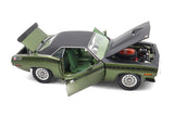 1970 Plymouth AAR Cuda Green with Vinyl Top 1:18 Scale Diecast Model by ACME A1806140VT