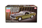 1970 Plymouth AAR Cuda Green with Vinyl Top 1:18 Scale Diecast Model by ACME A1806140VT